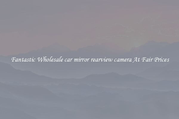 Fantastic Wholesale car mirror rearview camera At Fair Prices