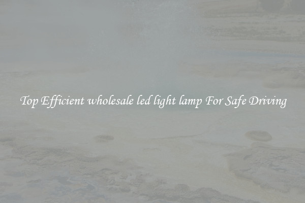 Top Efficient wholesale led light lamp For Safe Driving