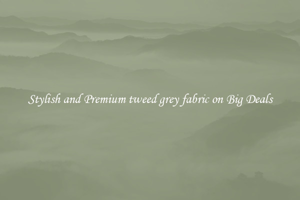 Stylish and Premium tweed grey fabric on Big Deals