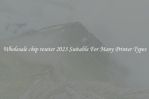 Wholesale chip reseter 2023 Suitable For Many Printer Types