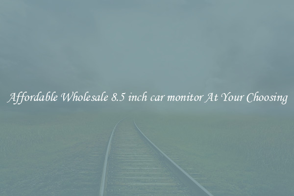 Affordable Wholesale 8.5 inch car monitor At Your Choosing