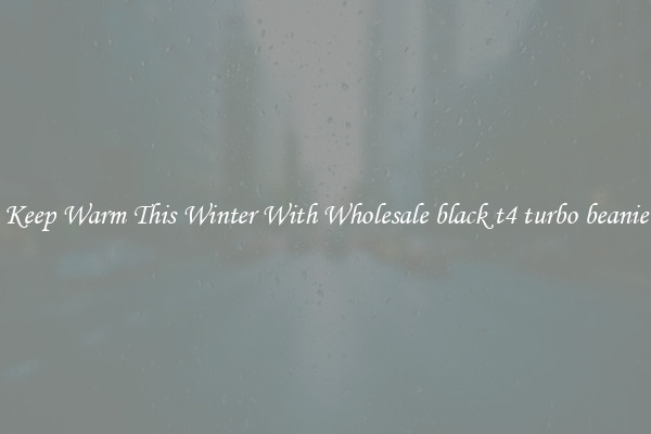 Keep Warm This Winter With Wholesale black t4 turbo beanie