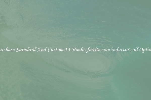 Purchase Standard And Custom 13.56mhz ferrite core inductor coil Options