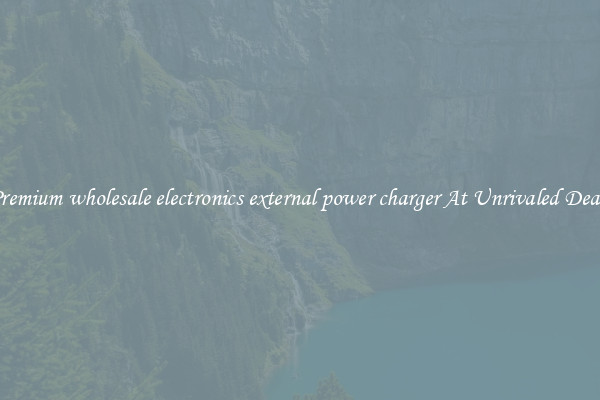 Premium wholesale electronics external power charger At Unrivaled Deals