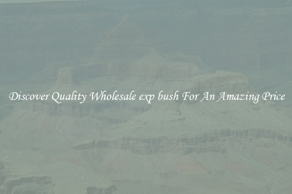 Discover Quality Wholesale exp bush For An Amazing Price