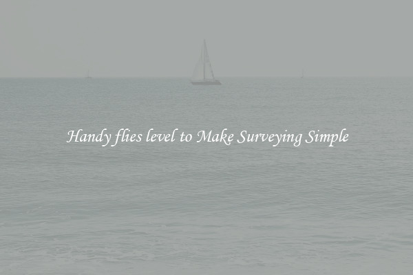 Handy flies level to Make Surveying Simple