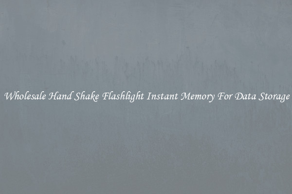 Wholesale Hand Shake Flashlight Instant Memory For Data Storage
