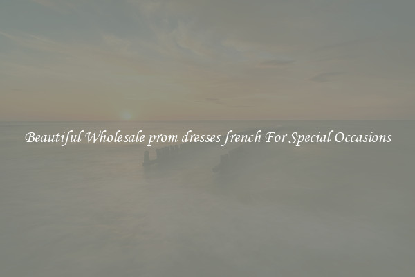 Beautiful Wholesale prom dresses french For Special Occasions