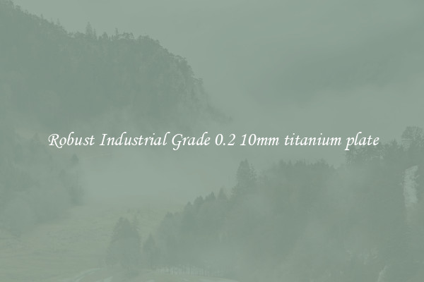 Robust Industrial Grade 0.2 10mm titanium plate
