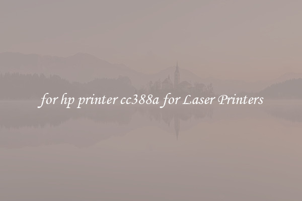 for hp printer cc388a for Laser Printers