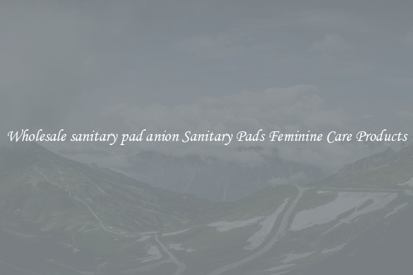Wholesale sanitary pad anion Sanitary Pads Feminine Care Products
